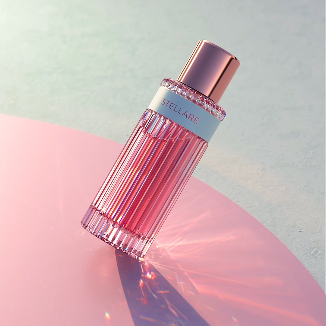 parfum 3d rendering high end caustics